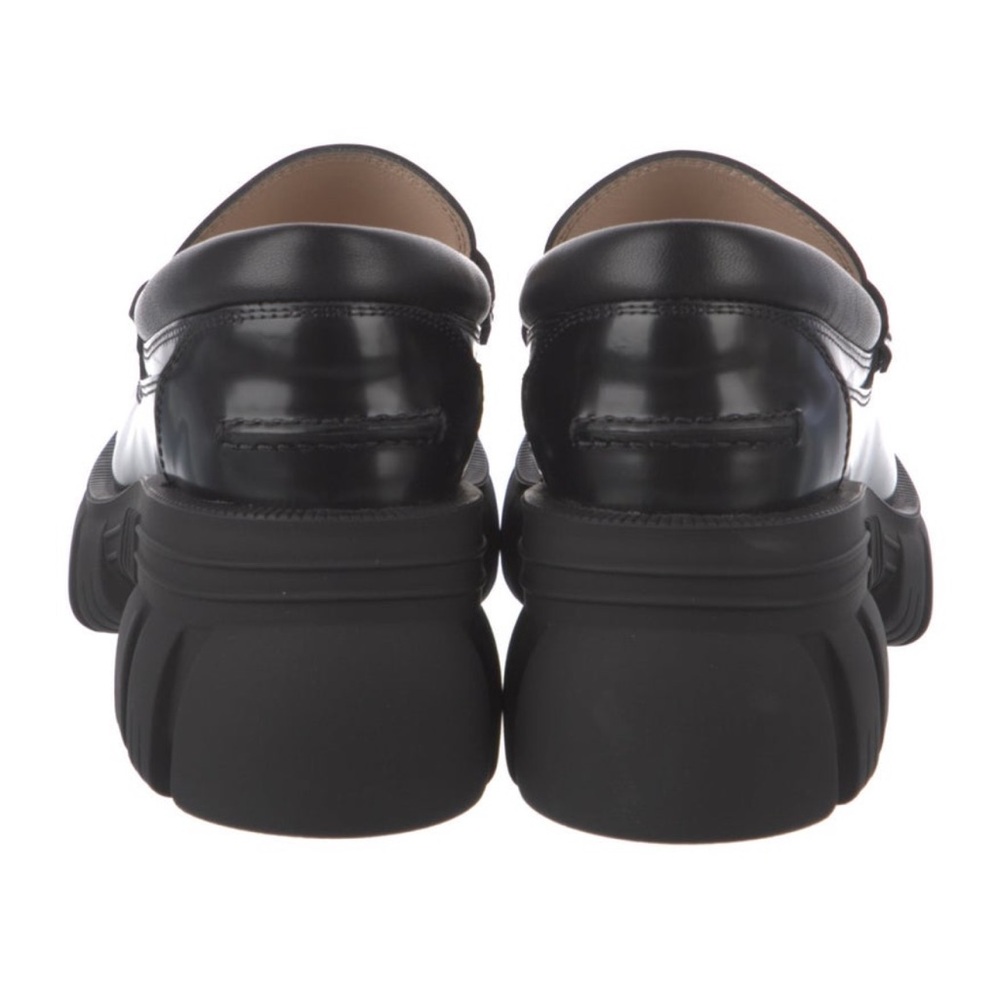 Gucci Leather Lug Sole Loafers - Picture 4 of 5